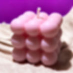 Bougie Cube Bulle