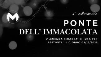 L'azienda rimarrà chiusa per festività il giorno 8 dicembre 2025