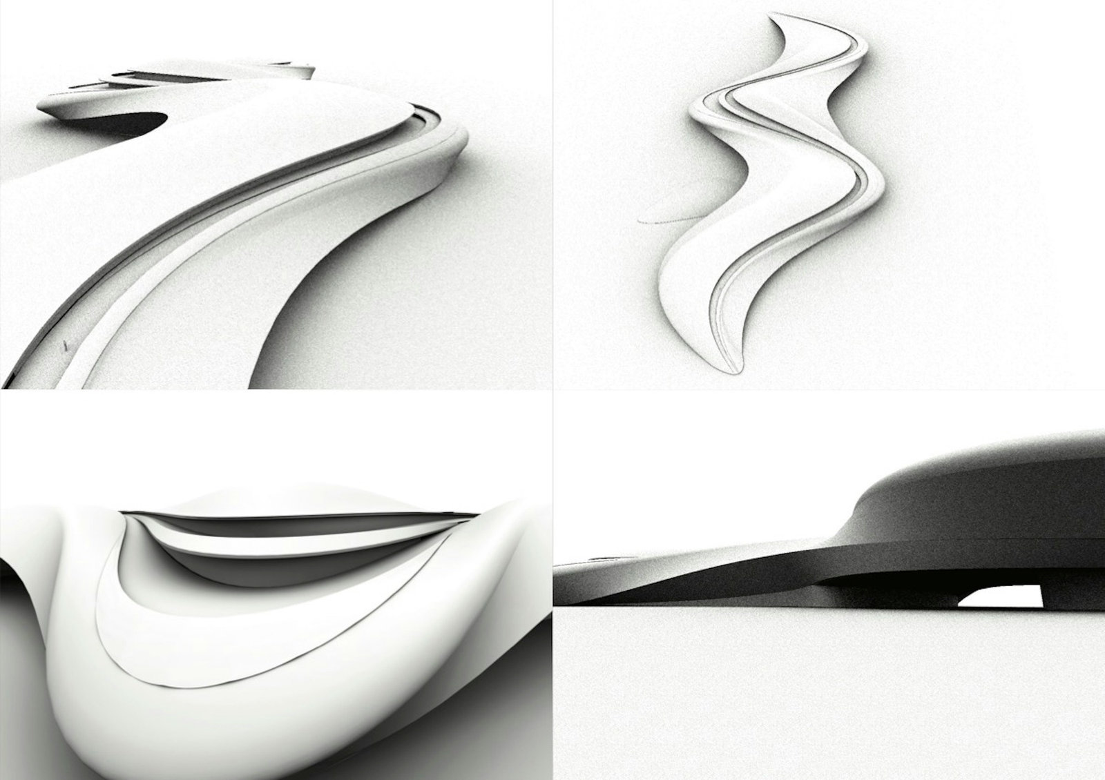 Form studies for a building design by Ken Chan