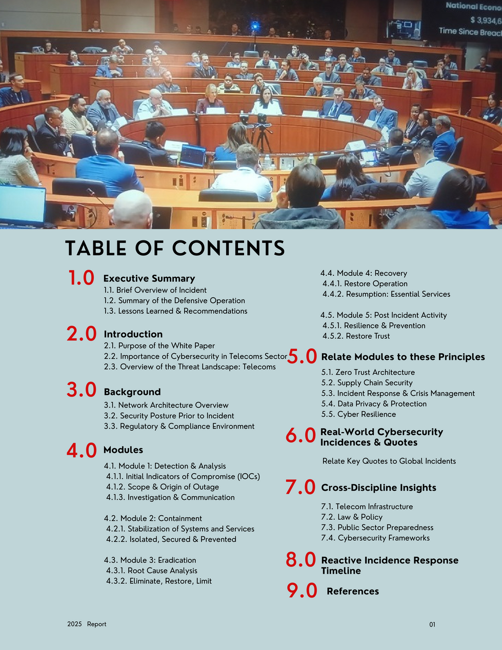 2. Table of Contents