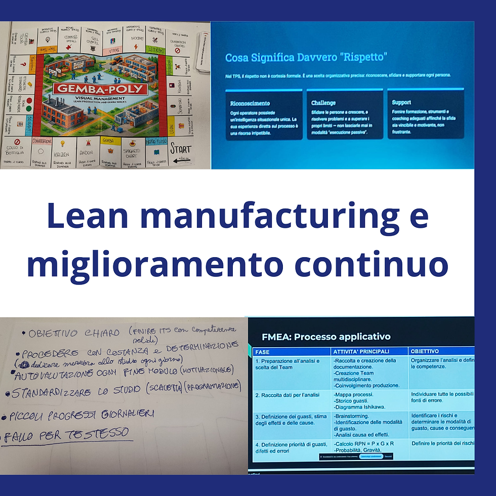 Lean Manufacturing e Miglioramento Continuo: cosa succede quando i giovani incontrano il Gemba