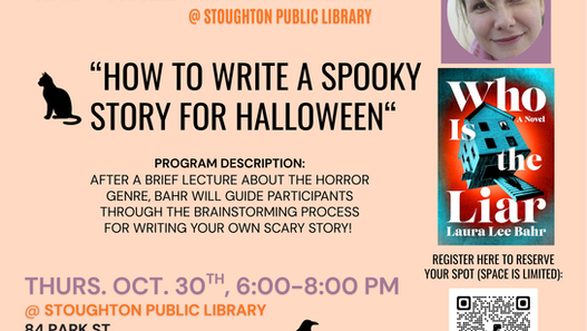 🎃 The Night Before Halloween @ Stoughton Public Library!