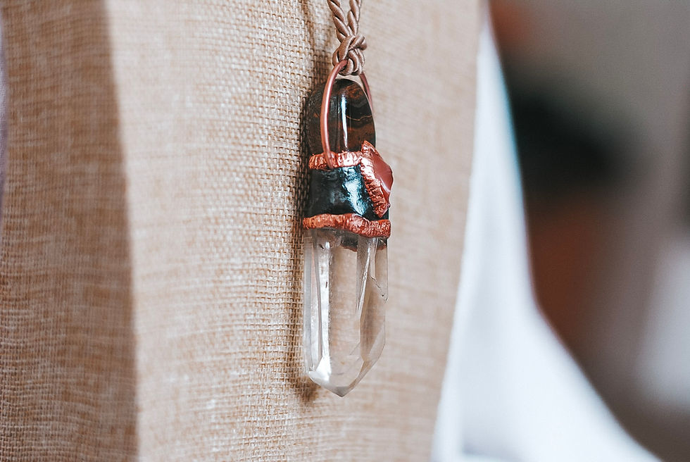 Thumbnail: XL Tiger Iron, Carnelian & Clear Quartz