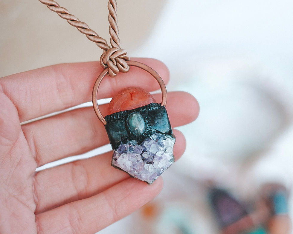 Thumbnail: Carnelian, Labradorite & Amethyst