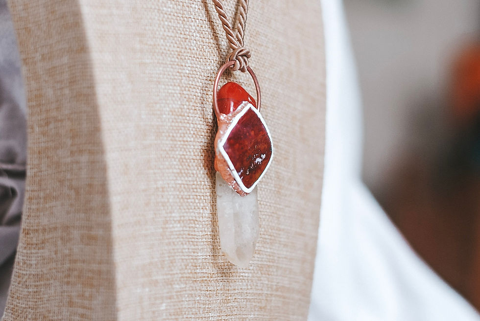 Thumbnail: Red Jasper, Red Bloodstone & Clear Quartz