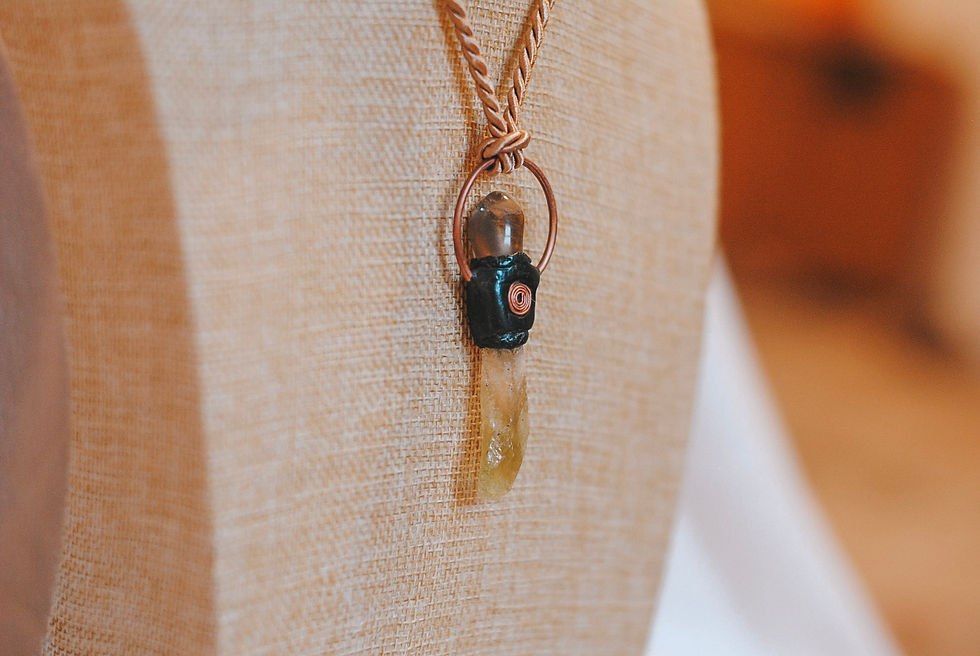 Thumbnail: Smokey Quartz & Green Calcite