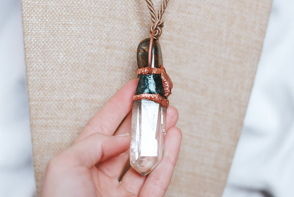 Thumbnail: XL Tiger Iron, Carnelian & Clear Quartz