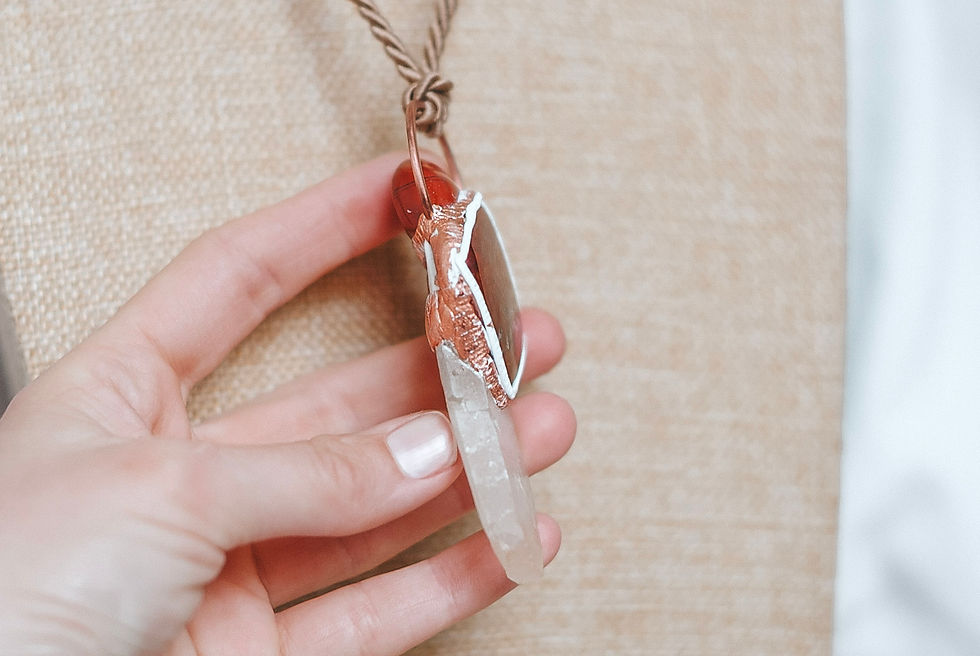 Thumbnail: Red Jasper, Red Bloodstone & Clear Quartz