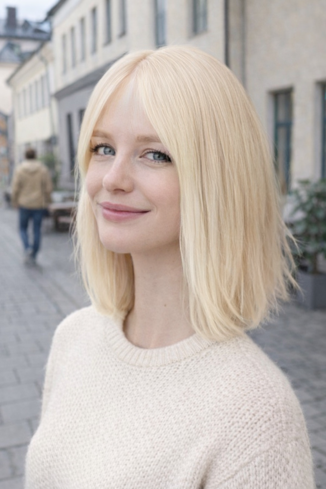 Perücke | blond |  25 cm | Lace Top | Lux Europäisches Haar