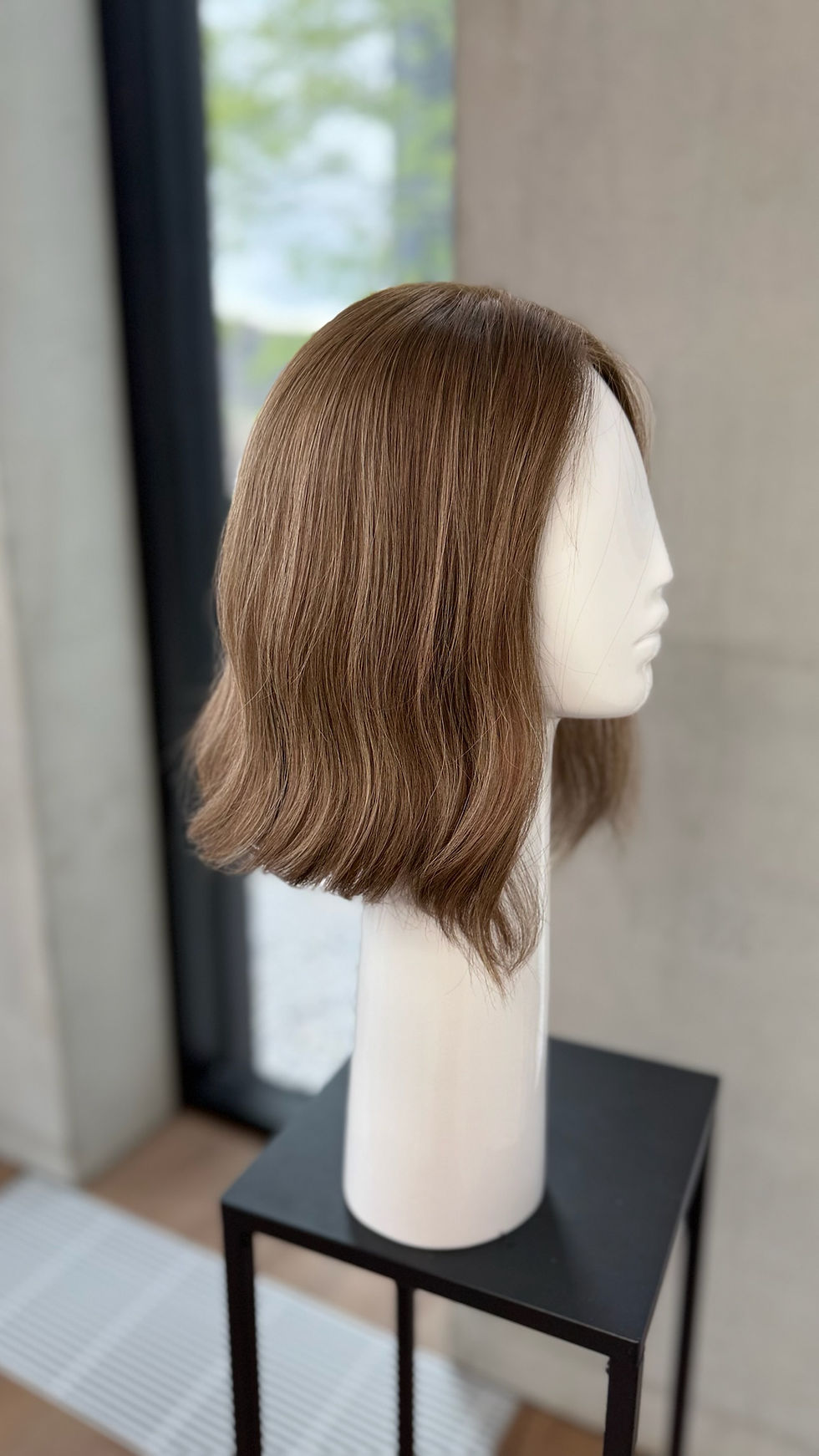 Thumbnail: Mia Euro Lux European Hair Lace Top Medium Brown Wig