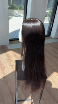 Thumbnail: Ada | Wig | Black-brown | 60 cm | HD Lace | HQ European Hair