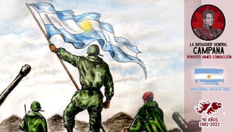 “Gloria hoy y siempre a nuestros héroes de Malvinas” (por Roberto Dimeo, de La Brigadier General)