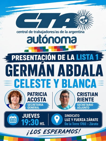 El flyer del evento que difundieron desde la propia lista.