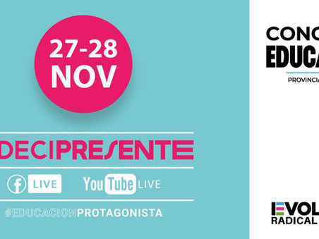 Axel Cantlon invita a participar del Congreso Bonaerense de Educación organizado por "Evolución"