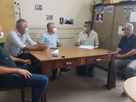 Miembros del Consejo de Salud Provincial coordinan acciones en Campana