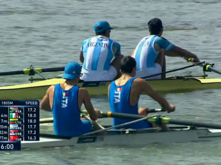 Felipe Modarelli fue cuarto en las semifinales del Mundial Junior de Racice y correrá la final ''B''