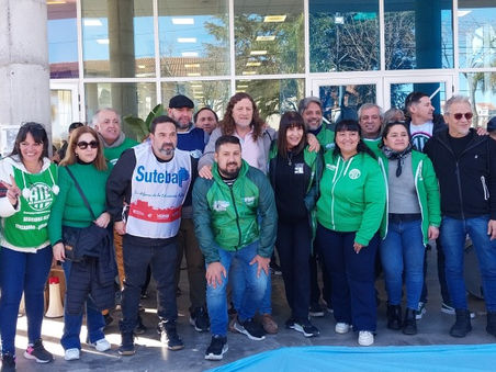 ATE marchó contra Abella por los despidos y la persecución sindical
