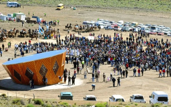 El santuario de Ceferino en la Comunidad de San Ignacio, provincia de Neuquén.