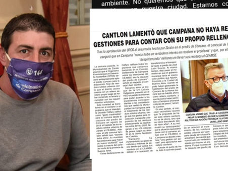 Amaya cuestionó las contradicciones de Cantlon