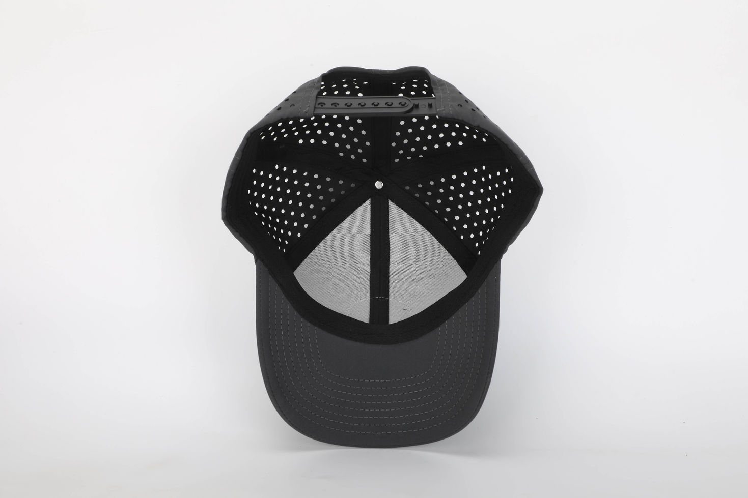 Deaths Adversary Hat — 6-panel, ventilated, water-resistant outdoor hat with leather Blacksand tactical logo.