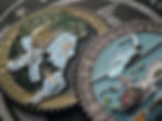 Lee County Sheriff Challenge Coin featuring Sunshine State tribute art and glow‑in‑the‑dark skull with whiskey shot