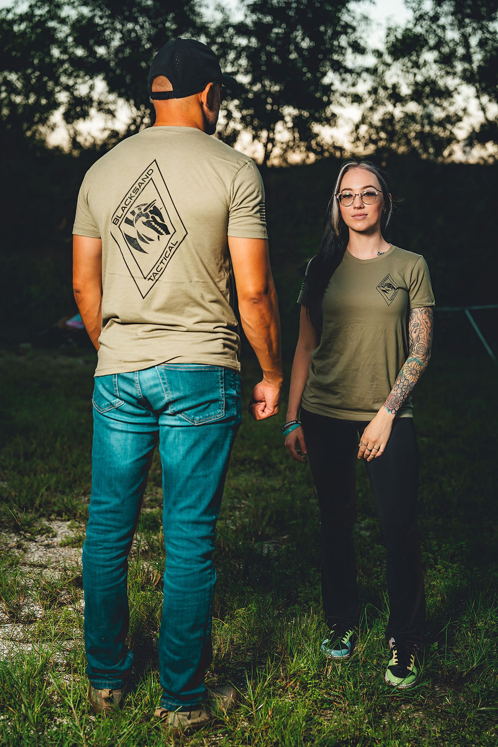 Women’s Legacy Crest fitted shirt by Blacksand Tactical.