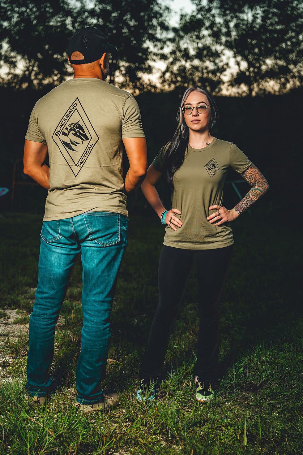 Women’s Legacy Crest fitted shirt by Blacksand Tactical.