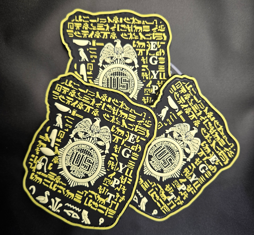 DEA Cairo Patch featuring symbols representing the region’s history and the agency’s commitment to excellence and integrity.