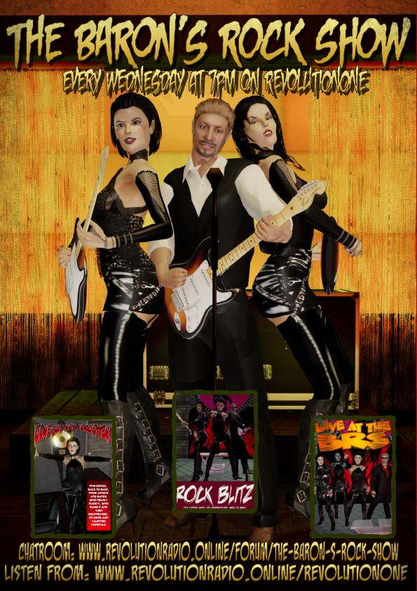 BRS 731ROCK IS THE WORD! on Wednesday 14th May at 7pm on RevolutionONE! promo pic for Revolution Radio Online!