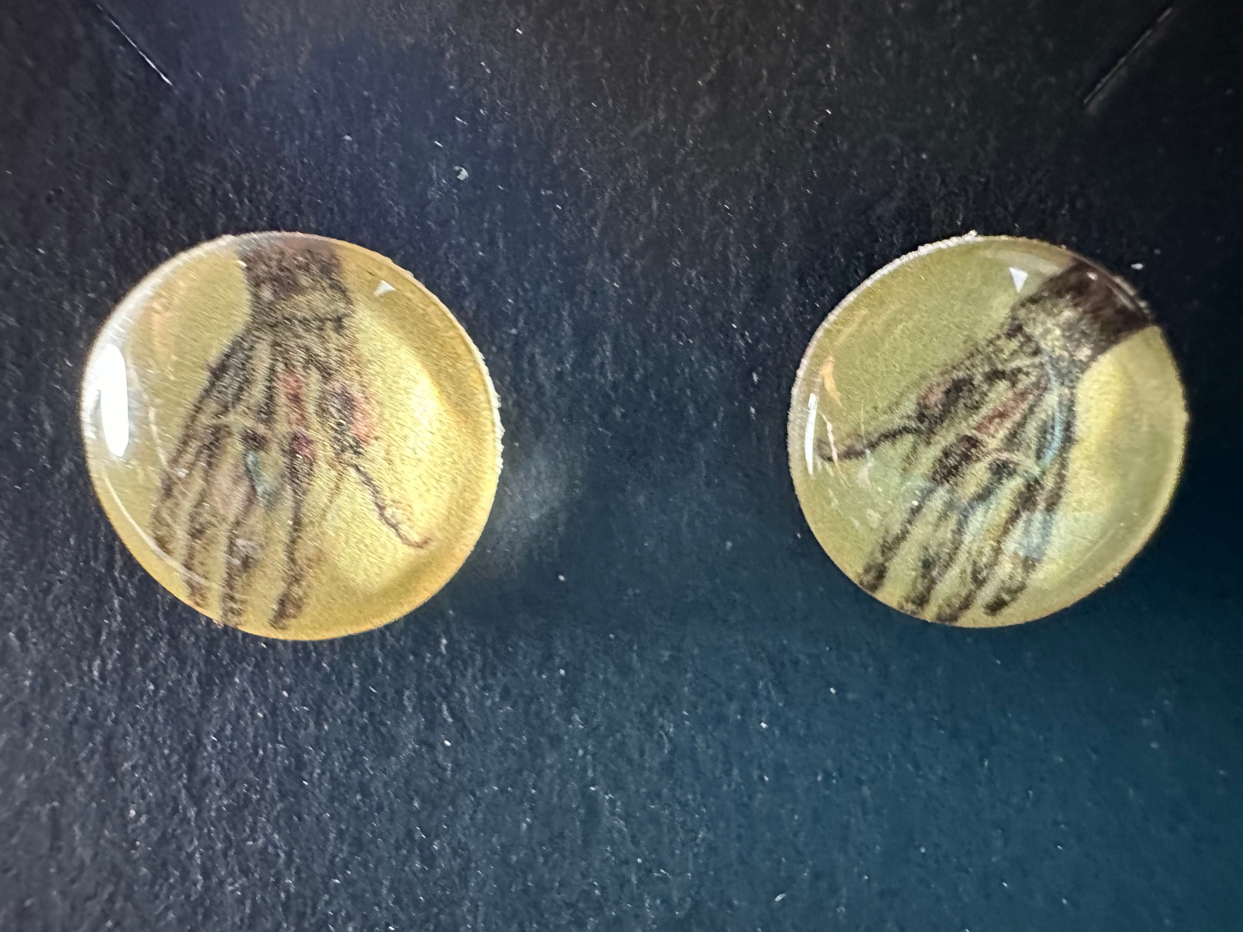 Hand Musculature Stud Earrings