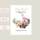 Thumbnail: Editable Printable Baptism card for Jehovahs Witnesses. Featuring a tropical design with a flamingo.
