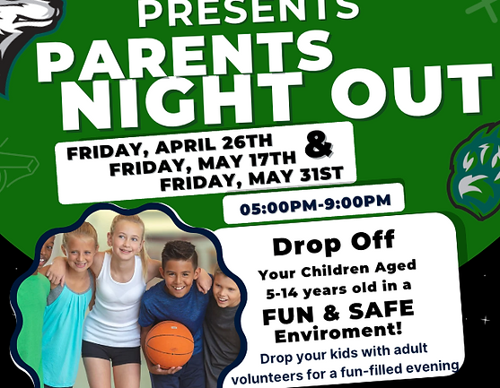JHS Football Parents Night Out Flyer