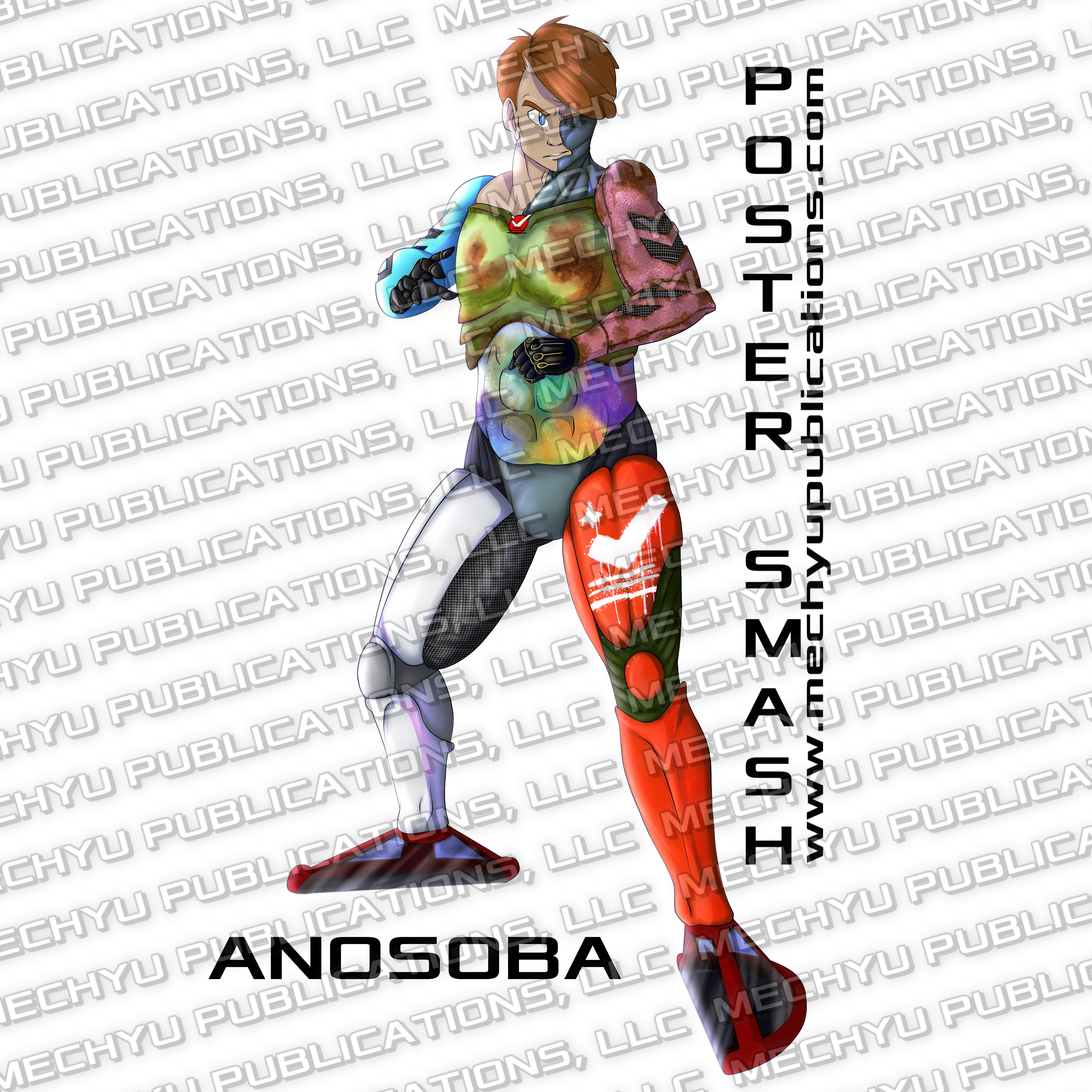 Anosoba - Cyborg made of scrap technology.