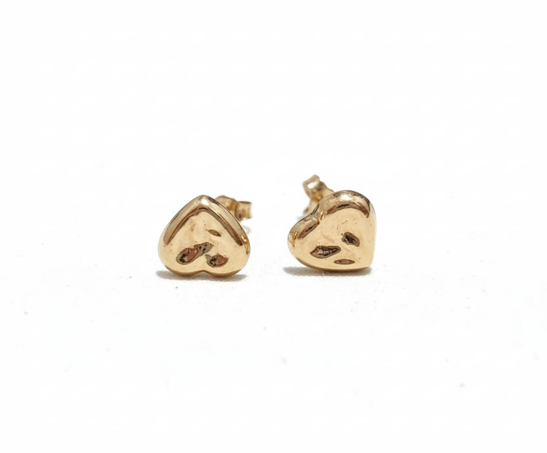 Pendientes con forma de corazón