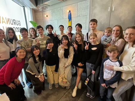 ウクライナと日本の食を体験。春の遠足実施