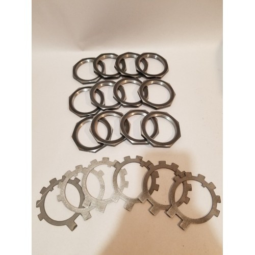 2.5 TON SPINDLE NUT/LOCK TAB THREE AXLE (6 HUB) KIT Above All Chassis