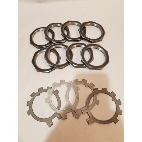 2.5 TON SPINDLE NUT/LOCK TAB TWO AXLE (4 HUB) KIT Plan B Parts