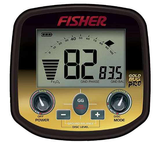 Thumbnail: Fisher Gold Bug  DP Metal detector w/11" coil