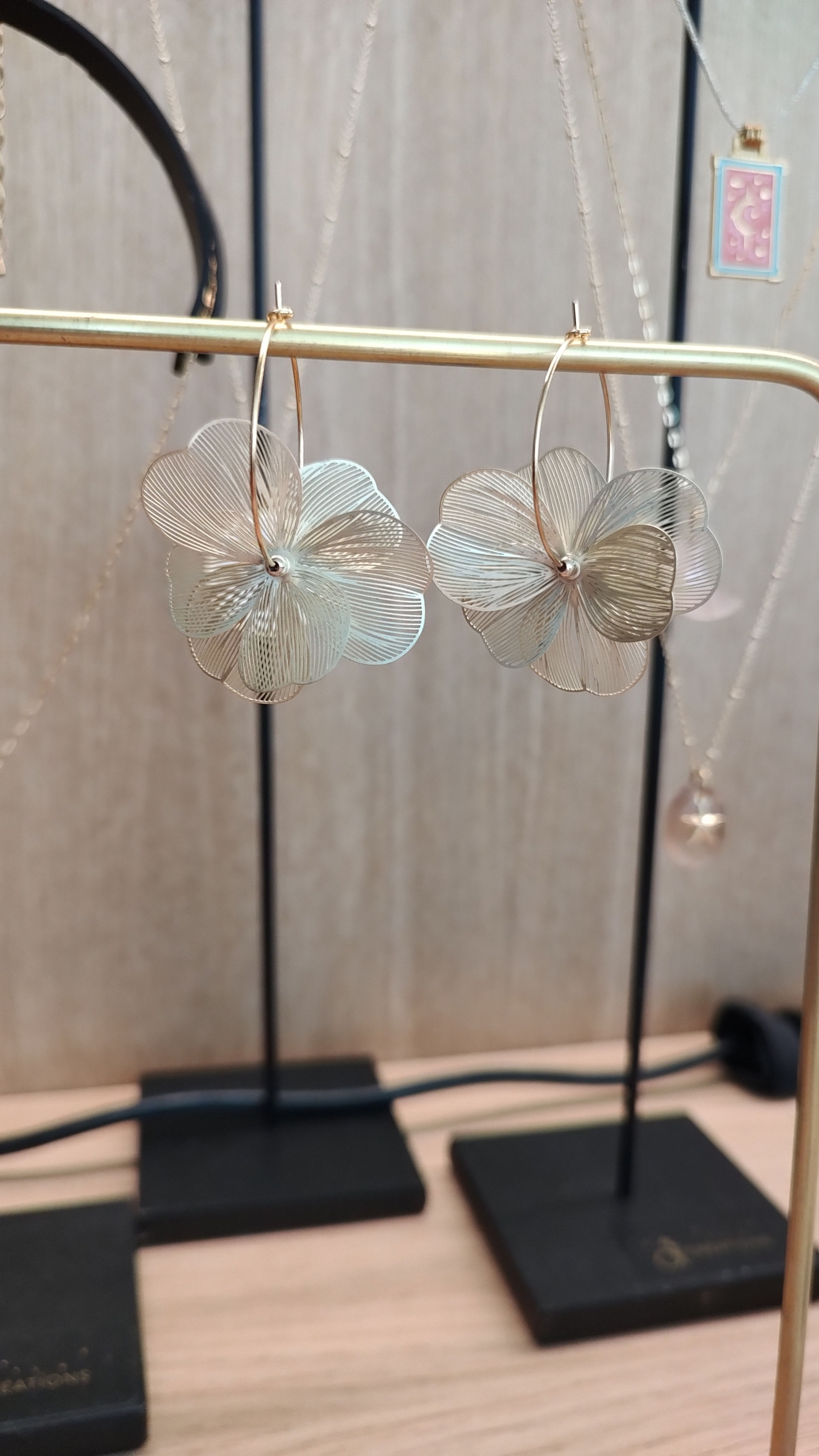 Créoles les Diaphanes - les petites dorées