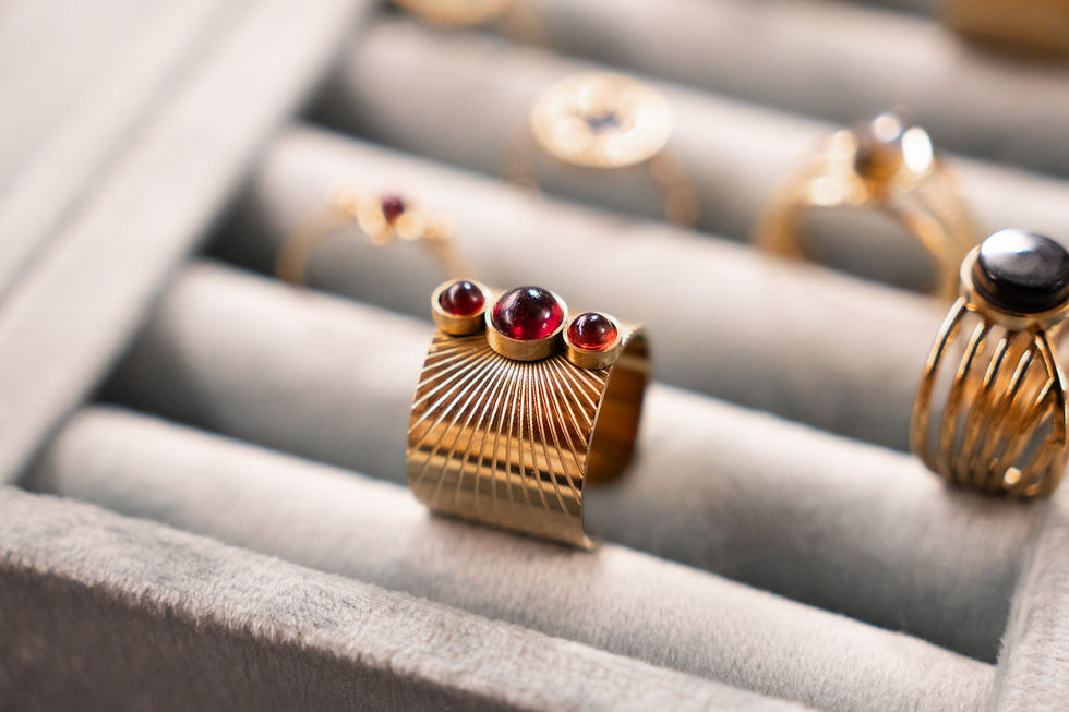 Miniature : Bague Rayonnante Grenat