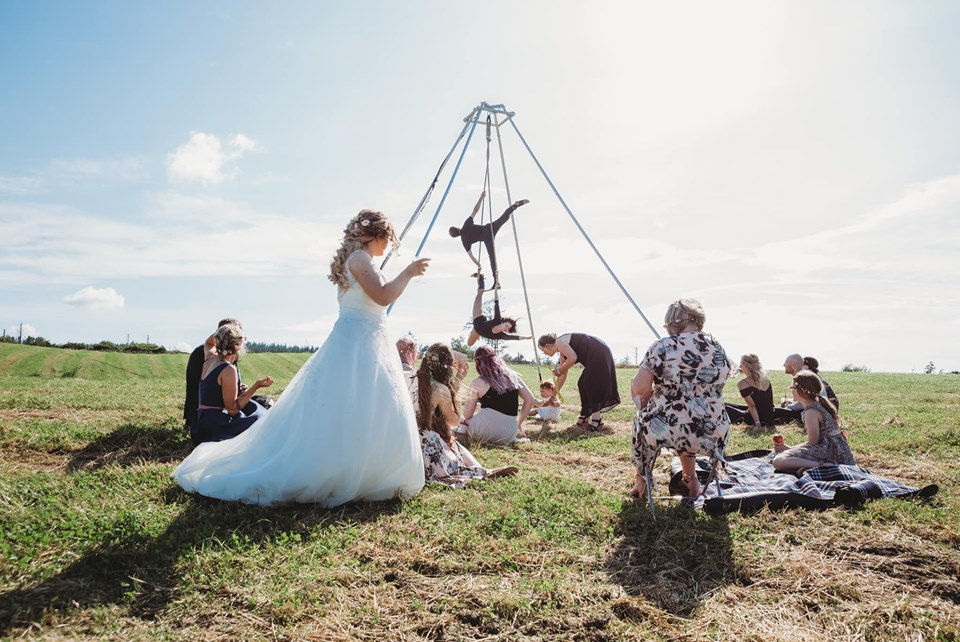 wedding doubles trapeze