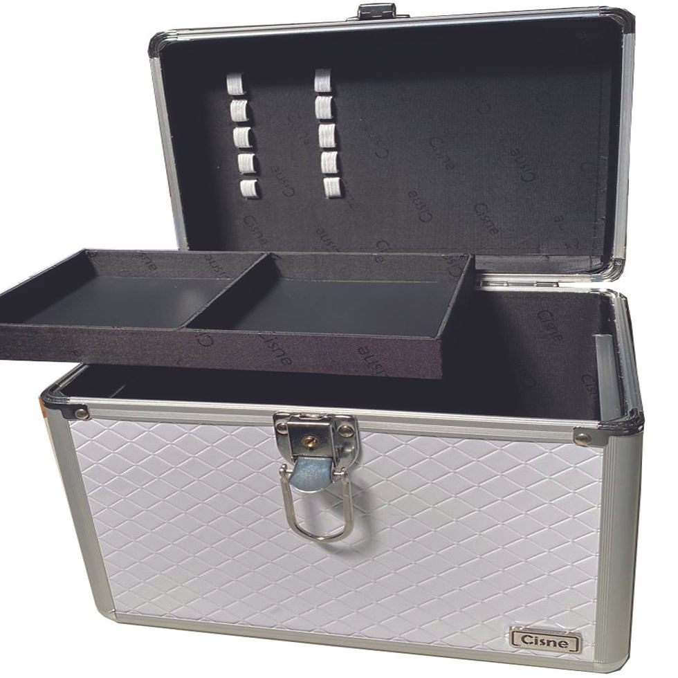 Maleta para Maquiagem e Acessórios Grande Cisne Branco CSN5133