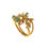 Thumbnail: Ring flowers faceted blue agate