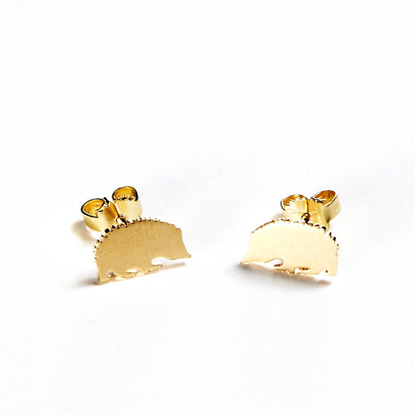 Post earrings Hedgehog