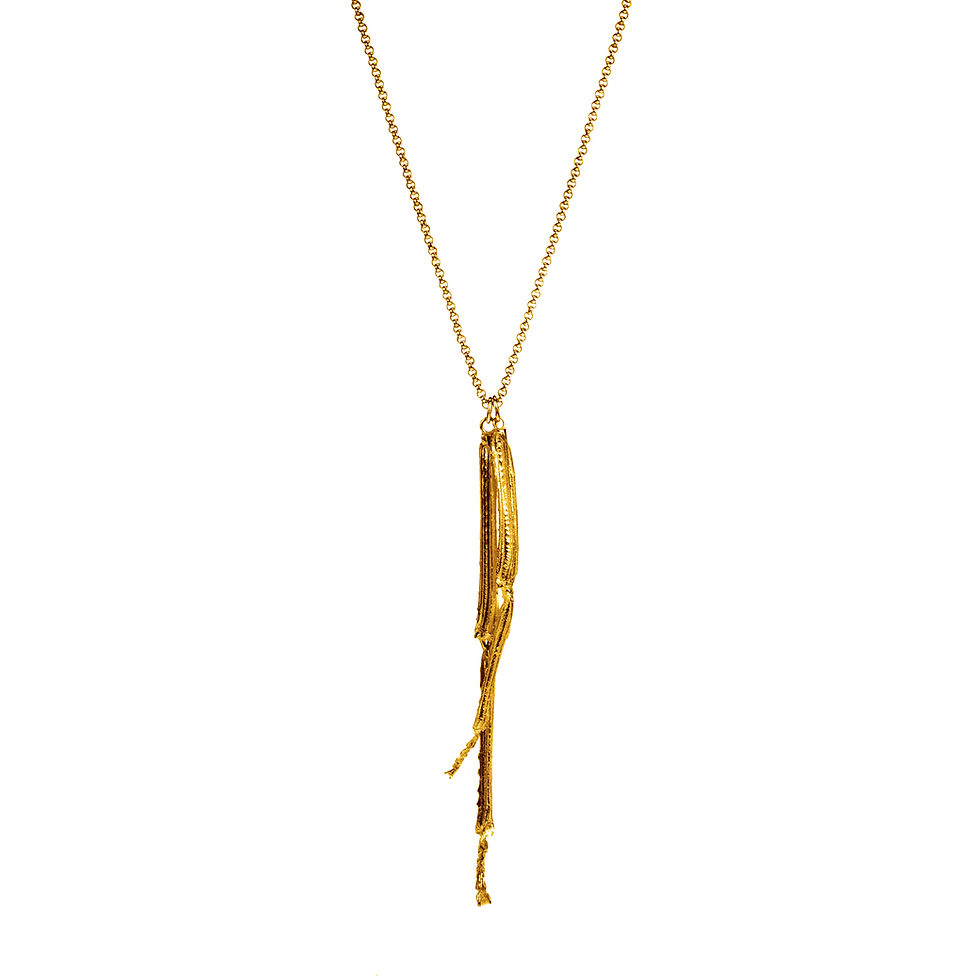 Thumbnail: Necklace grasshopper legs gold