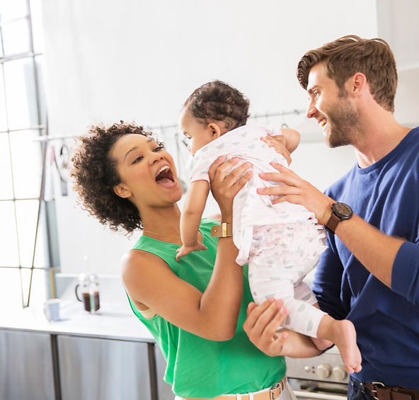 Happy family feeling satisfied that Cole Diagnostics is their lab of choice!