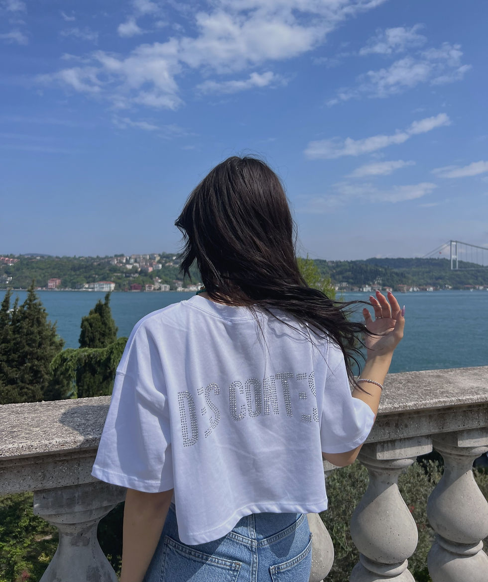 Küçük resim: CROPPED OVERSIZED TEE