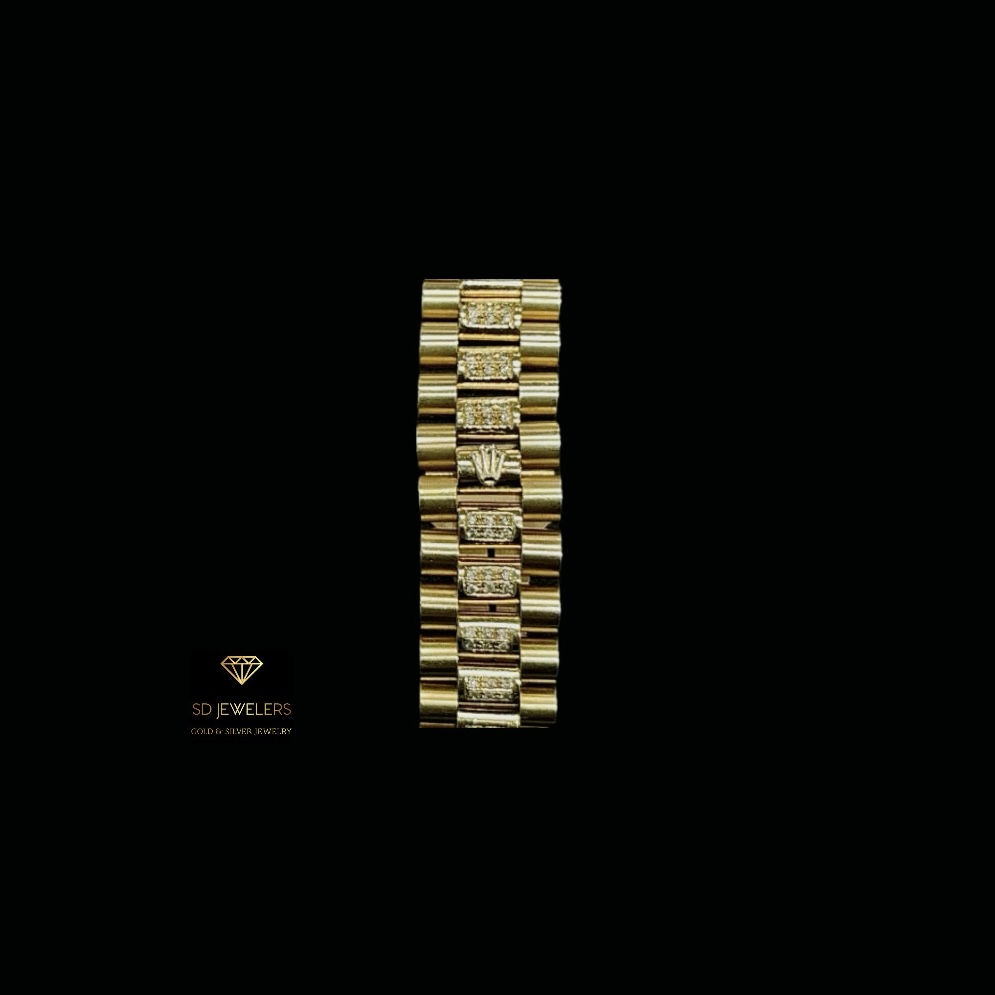 14KY 3.0CTW ROLEX STYLE BRACELET