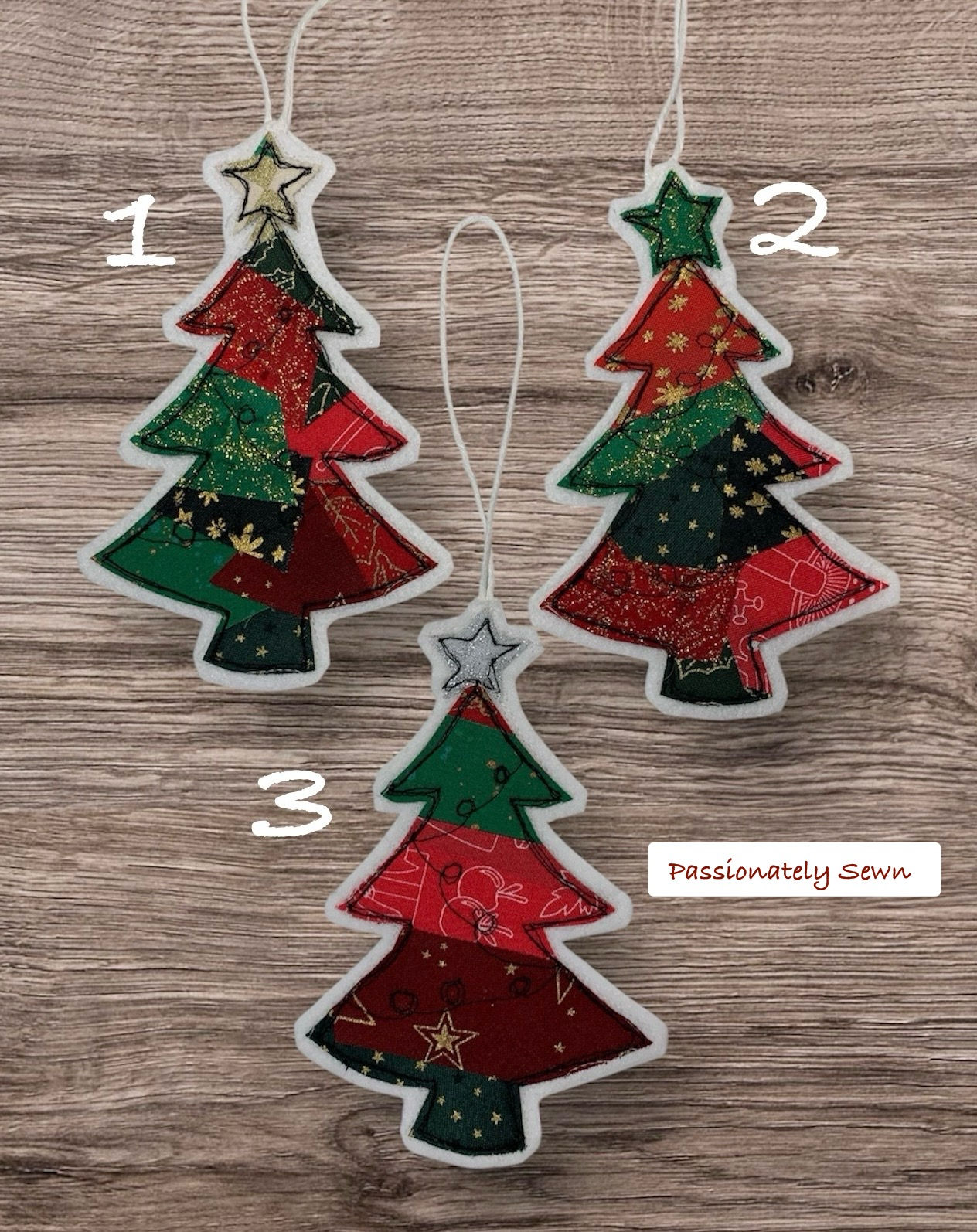 Xmas Tree Ornaments - handmade