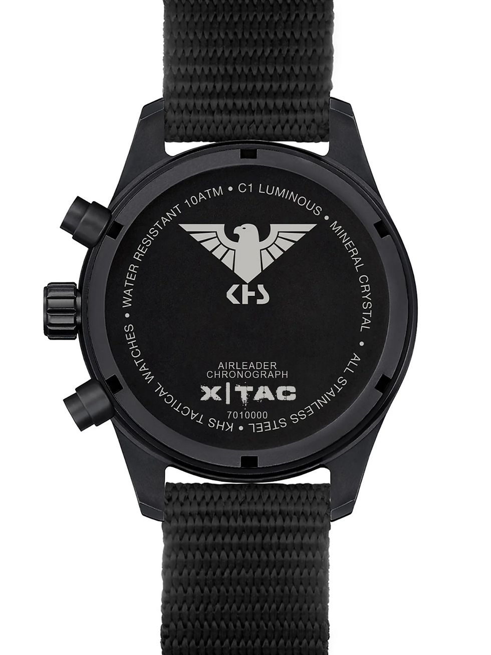 Thumbnail: KHS AIRLEADER BLACK STEEL CHRONOGRAPH XTAC